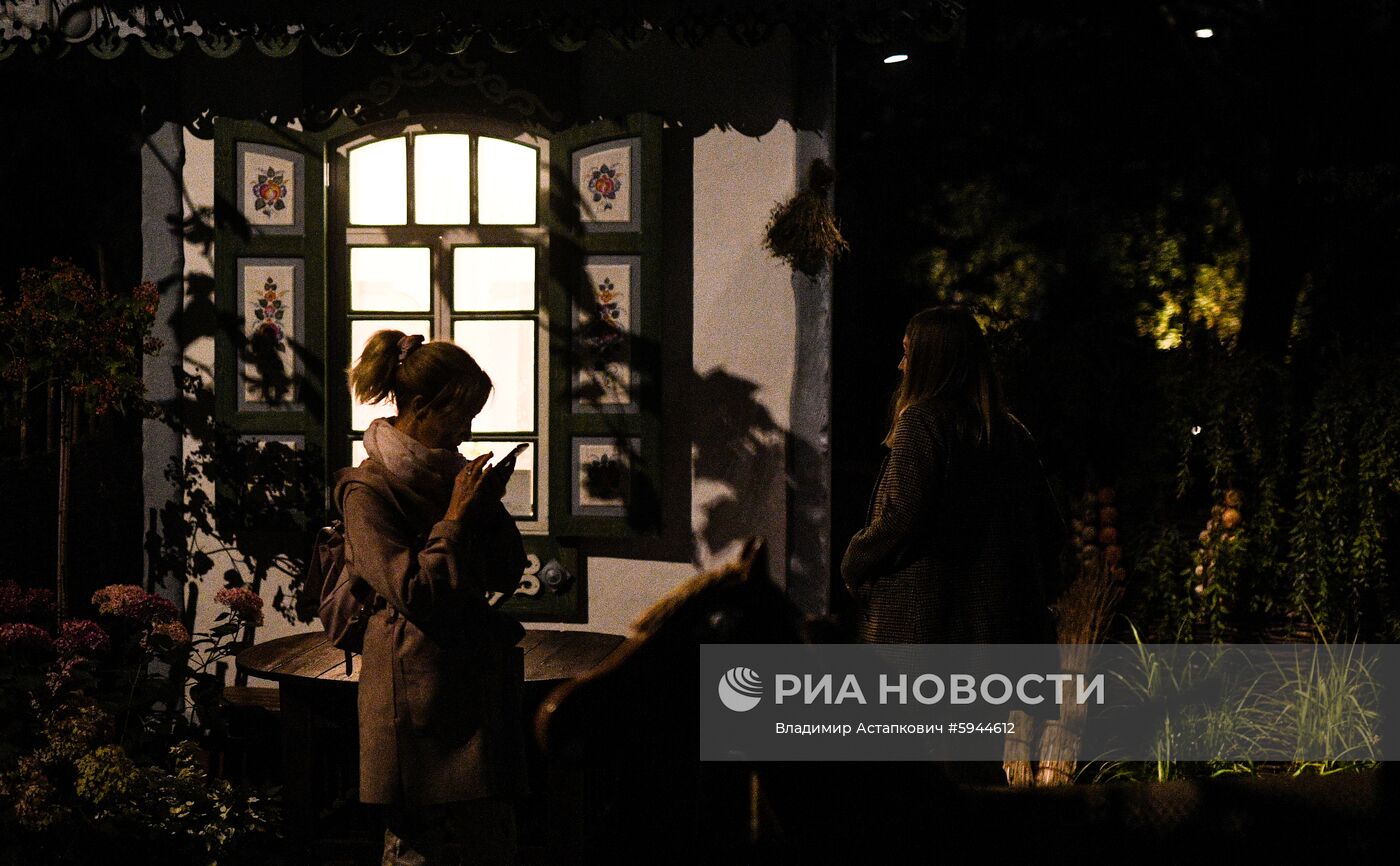 Gardens Night Light в рамках Moscow Flower Show 