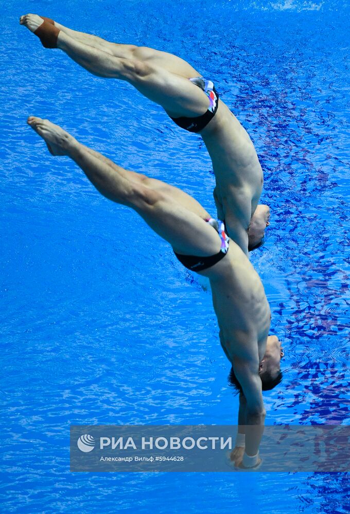 Чемпионат мира FINA 2019. Синхронные прыжки в воду. Мужчины. Трамплин 3 м