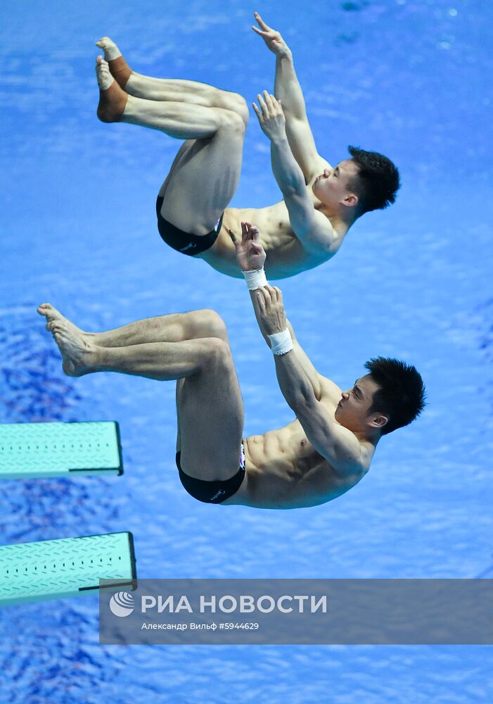 Чемпионат мира FINA 2019. Синхронные прыжки в воду. Мужчины. Трамплин 3 м