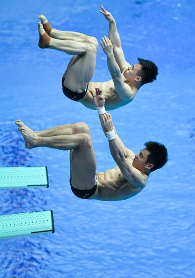 Чемпионат мира FINA 2019. Синхронные прыжки в воду. Мужчины. Трамплин 3 м