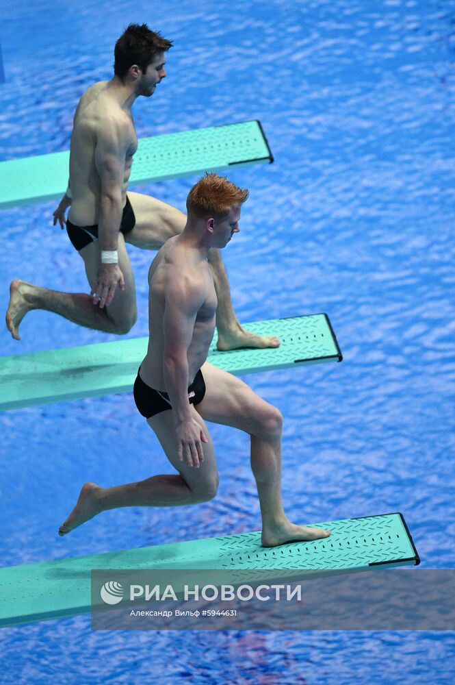 Чемпионат мира FINA 2019. Синхронные прыжки в воду. Мужчины. Трамплин 3 м