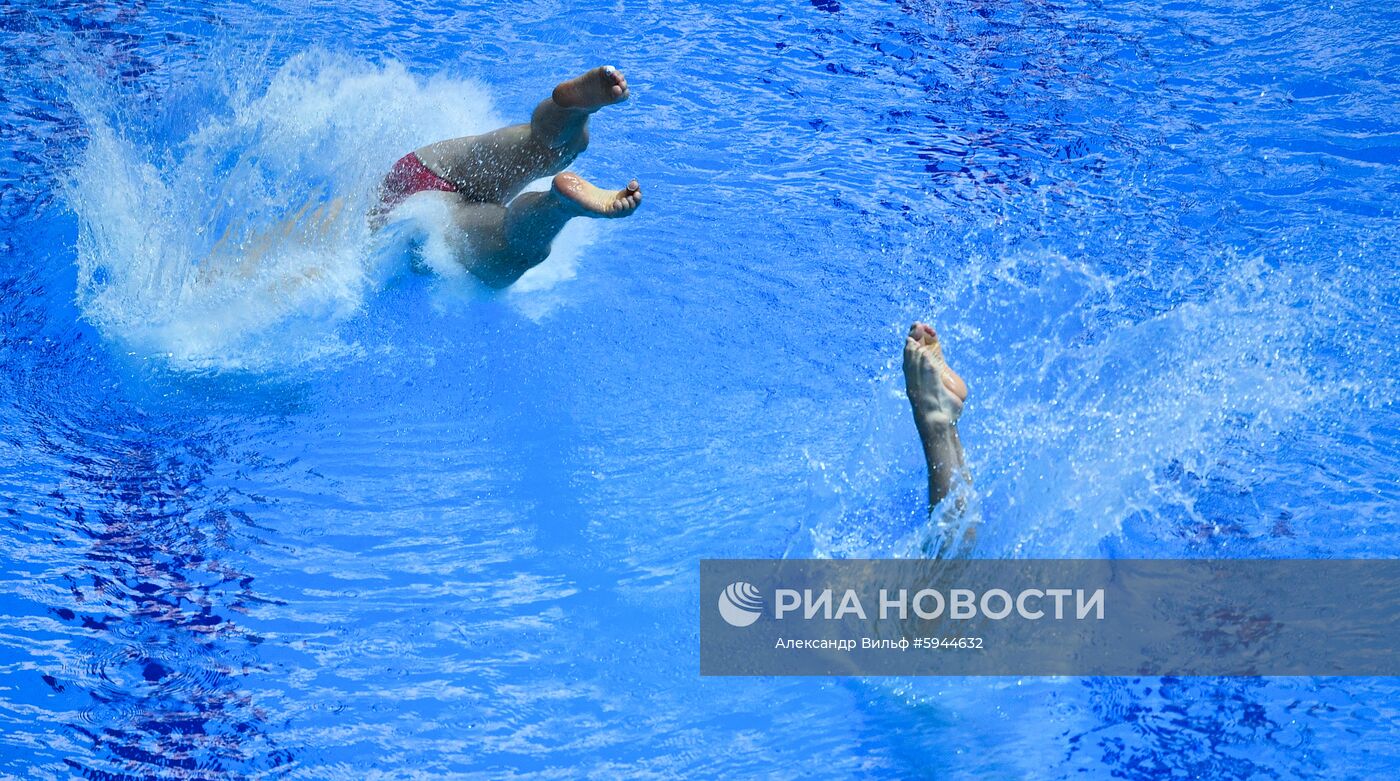 Чемпионат мира FINA 2019. Синхронные прыжки в воду. Мужчины. Трамплин 3 м