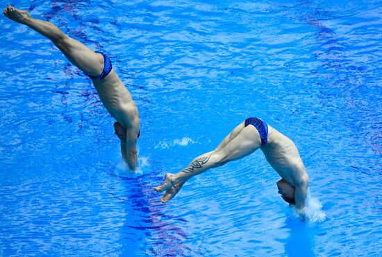 Чемпионат мира FINA 2019. Синхронные прыжки в воду. Мужчины. Трамплин 3 м