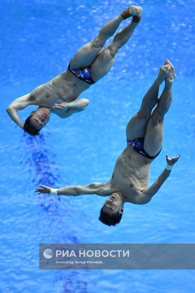 Чемпионат мира FINA 2019. Синхронные прыжки в воду. Мужчины. Трамплин 3 м