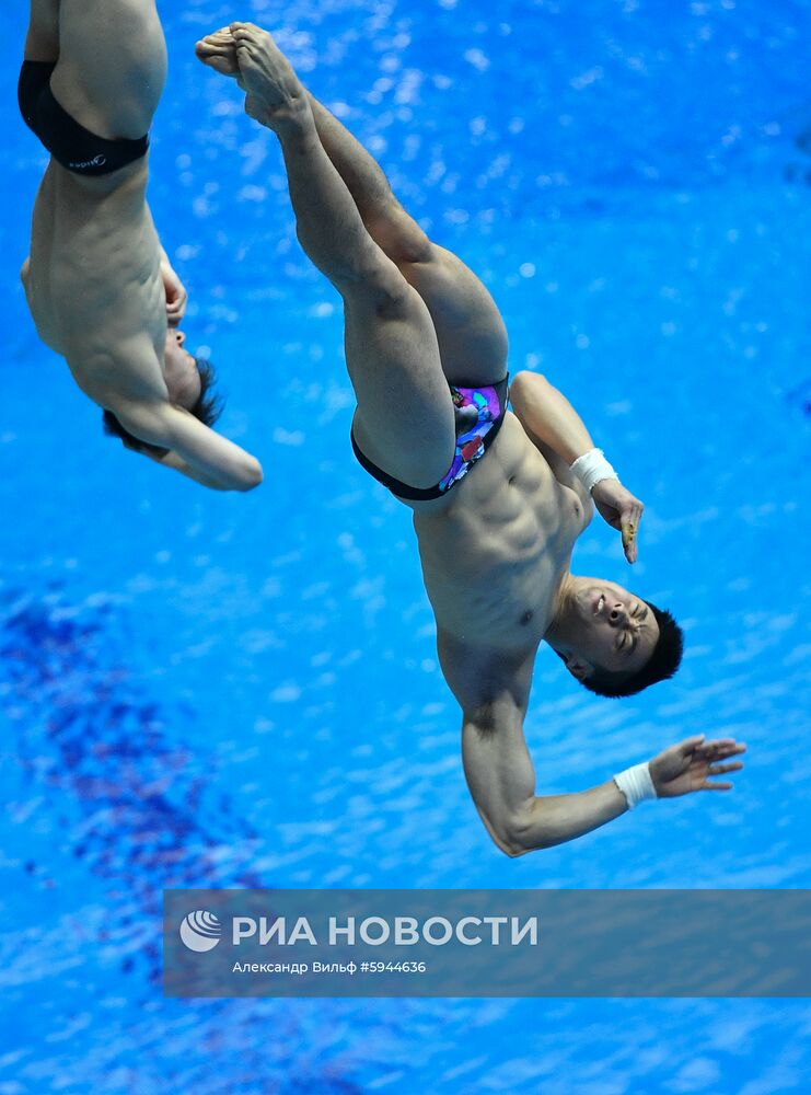 Чемпионат мира FINA 2019. Синхронные прыжки в воду. Мужчины. Трамплин 3 м