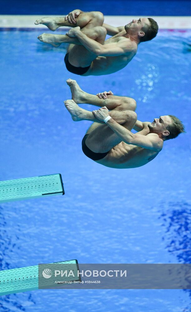 Чемпионат мира FINA 2019. Синхронные прыжки в воду. Мужчины. Трамплин 3 м