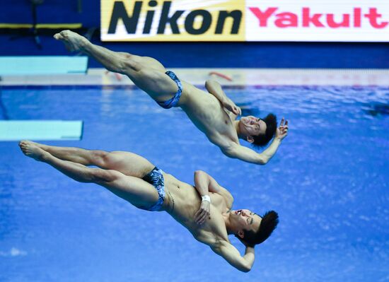 Чемпионат мира FINA 2019. Синхронные прыжки в воду. Мужчины. Трамплин 3 м