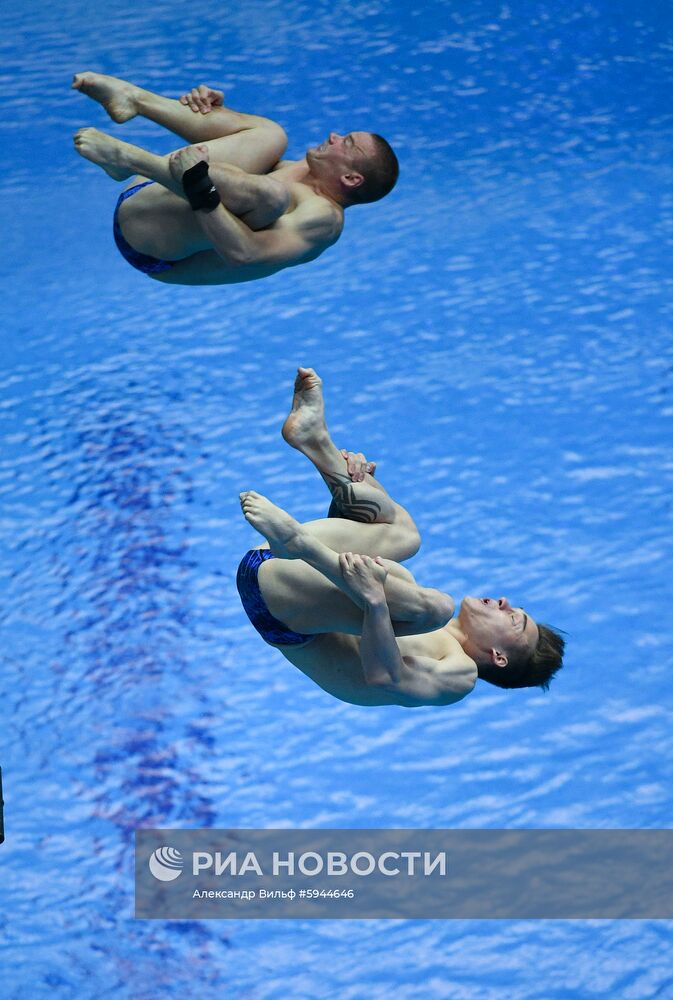 Чемпионат мира FINA 2019. Синхронные прыжки в воду. Мужчины. Трамплин 3 м