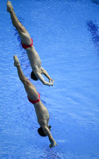 Чемпионат мира FINA 2019. Синхронные прыжки в воду. Мужчины. Трамплин 3 м