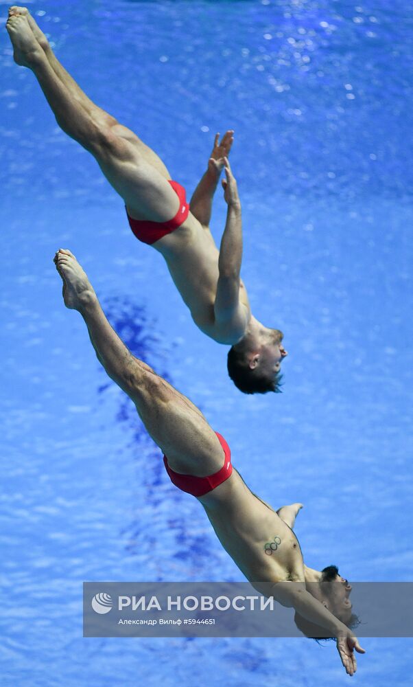 Чемпионат мира FINA 2019. Синхронные прыжки в воду. Мужчины. Трамплин 3 м