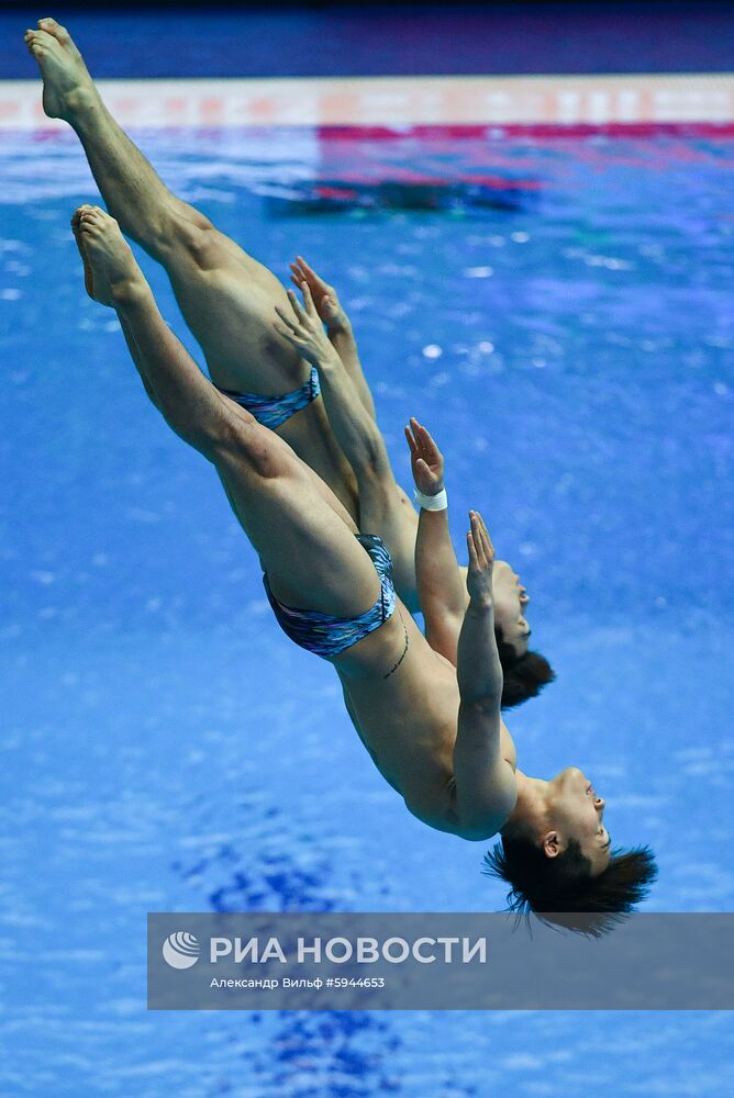 Чемпионат мира FINA 2019. Синхронные прыжки в воду. Мужчины. Трамплин 3 м