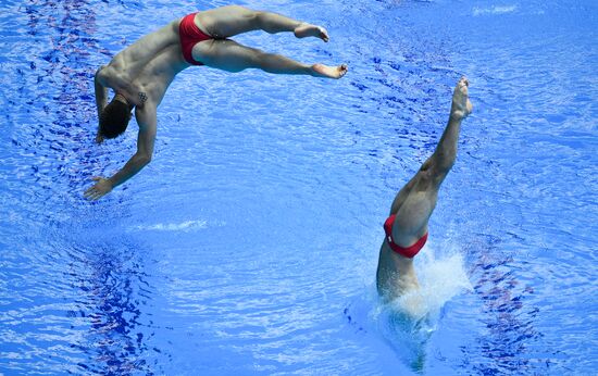 Чемпионат мира FINA 2019. Синхронные прыжки в воду. Мужчины. Трамплин 3 м