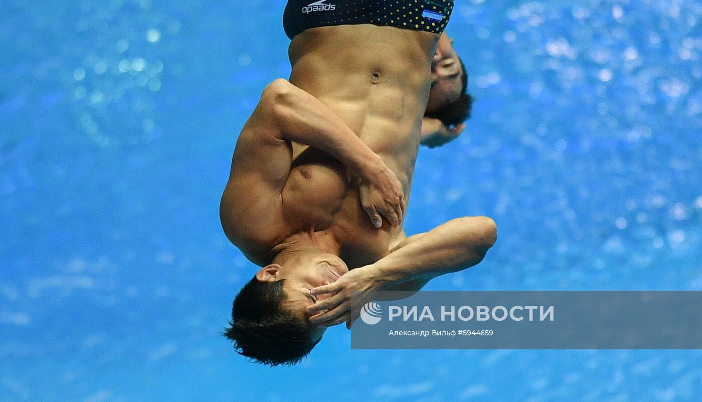 Чемпионат мира FINA 2019. Синхронные прыжки в воду. Мужчины. Трамплин 3 м