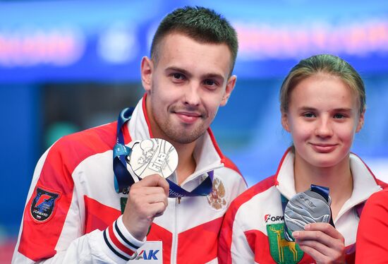 Чемпионат мира FINA 2019. Синхронные прыжки в воду. Смешанные дуэты. Вышка 10 м