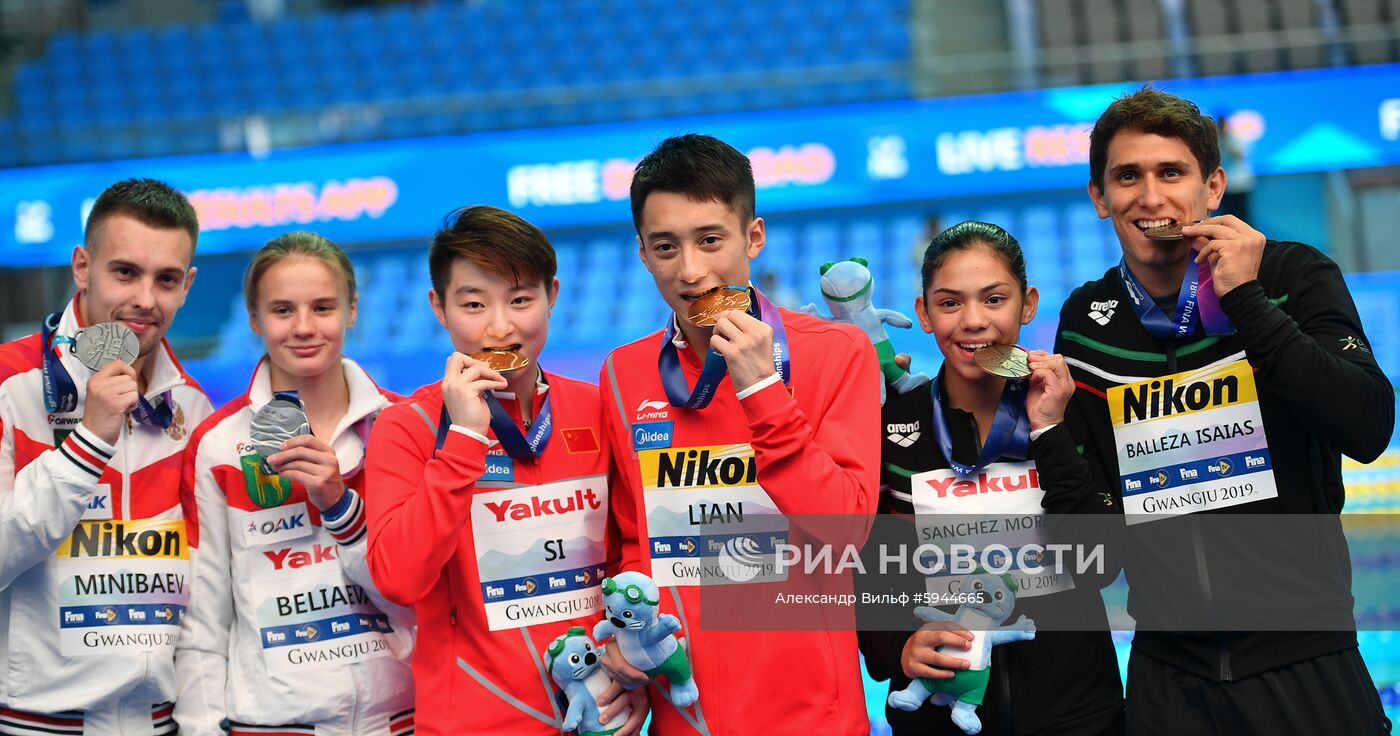 Чемпионат мира FINA 2019. Синхронные прыжки в воду. Смешанные дуэты. Вышка 10 м