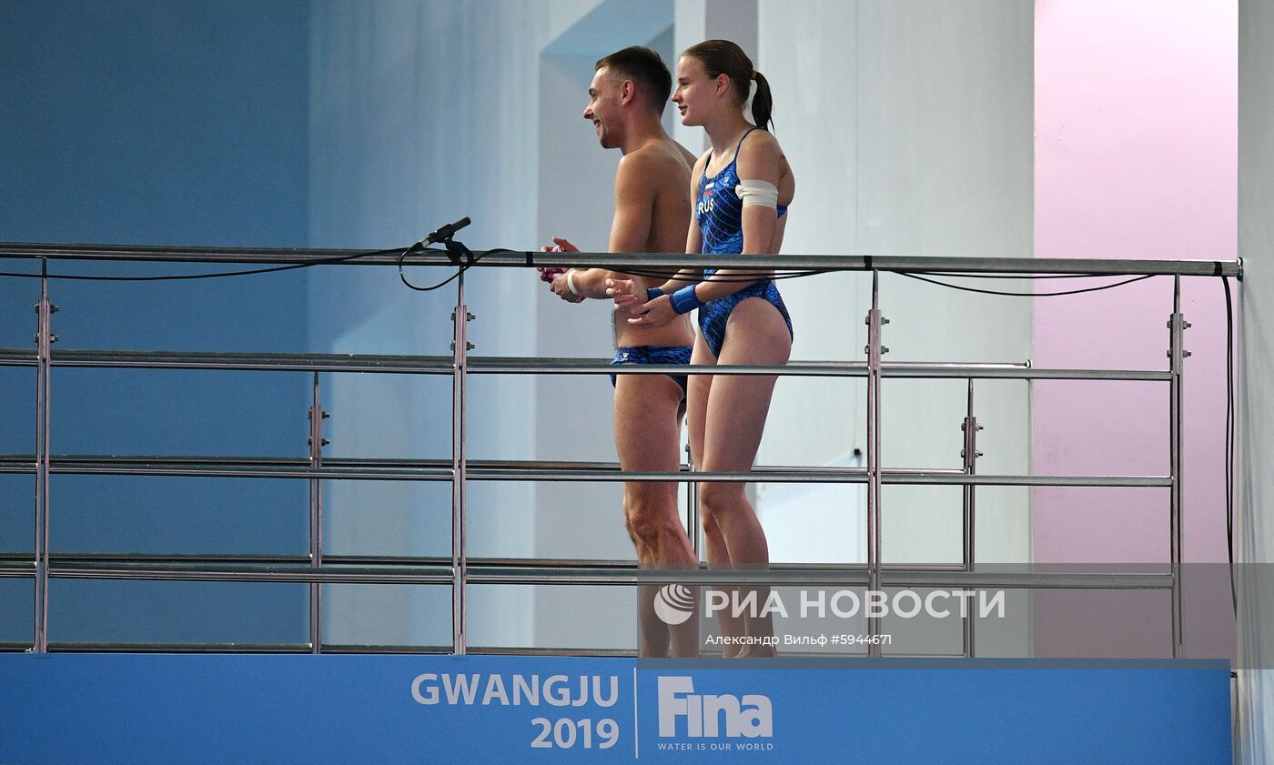 Чемпионат мира FINA 2019. Синхронные прыжки в воду. Смешанные дуэты. Вышка 10 м