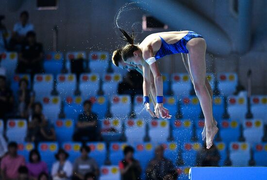 Чемпионат мира FINA 2019. Синхронные прыжки в воду. Смешанные дуэты. Вышка 10 м