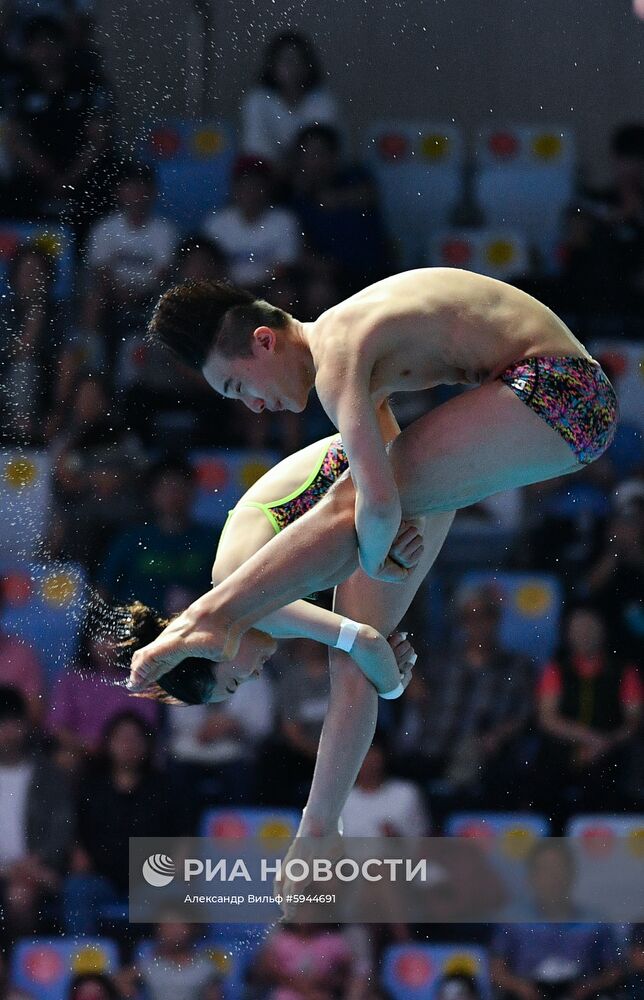 Чемпионат мира FINA 2019. Синхронные прыжки в воду. Смешанные дуэты. Вышка 10 м