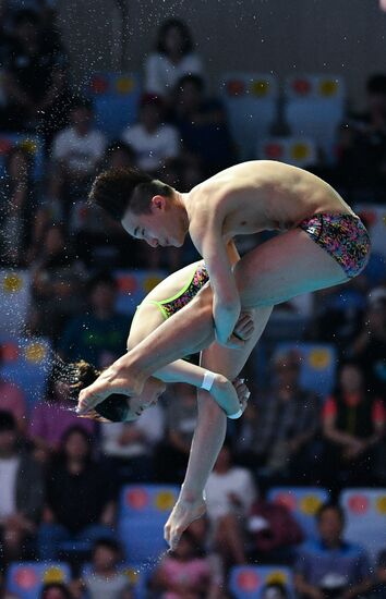 Чемпионат мира FINA 2019. Синхронные прыжки в воду. Смешанные дуэты. Вышка 10 м