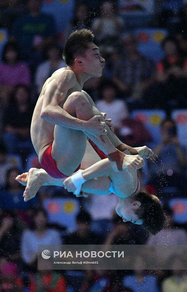 Чемпионат мира FINA 2019. Синхронные прыжки в воду. Смешанные дуэты. Вышка 10 м