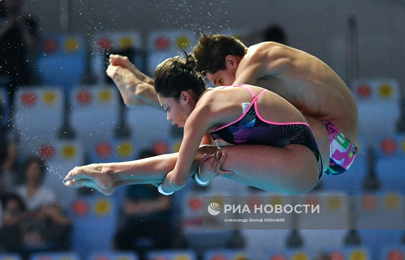 Чемпионат мира FINA 2019. Синхронные прыжки в воду. Смешанные дуэты. Вышка 10 м