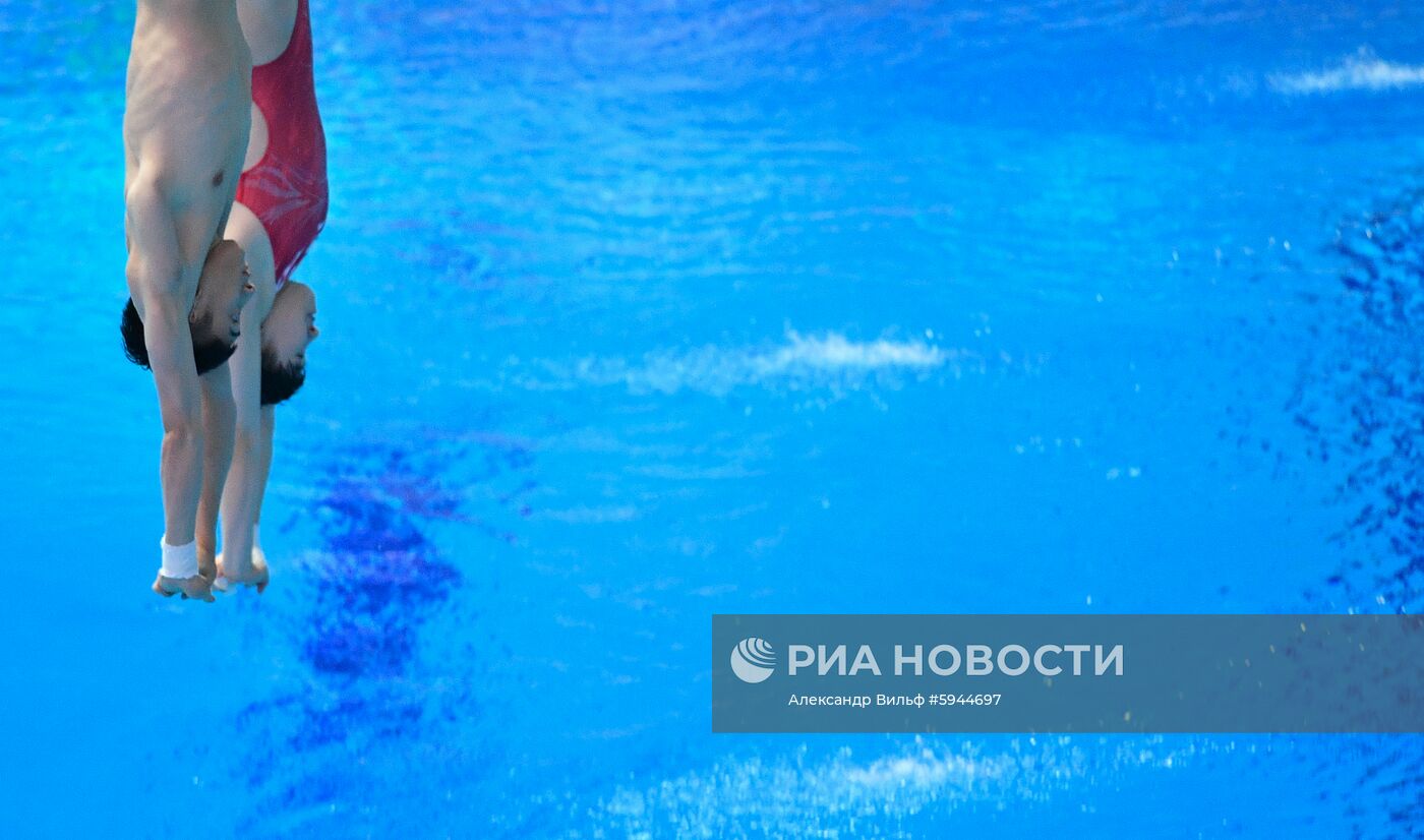 Чемпионат мира FINA 2019. Синхронные прыжки в воду. Смешанные дуэты. Вышка 10 м