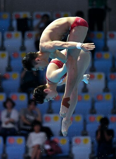 Чемпионат мира FINA 2019. Синхронные прыжки в воду. Смешанные дуэты. Вышка 10 м