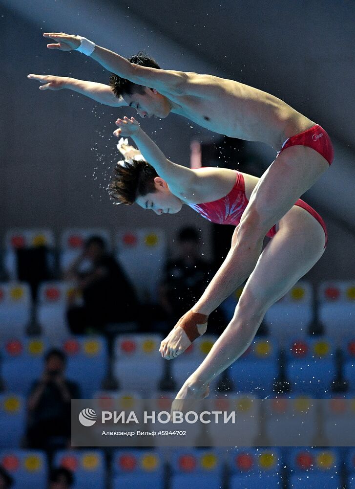 Чемпионат мира FINA 2019. Синхронные прыжки в воду. Смешанные дуэты. Вышка 10 м