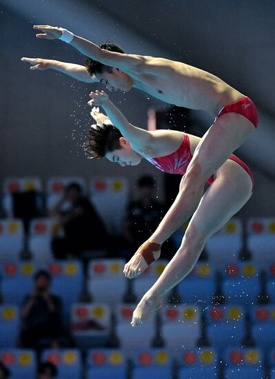 Чемпионат мира FINA 2019. Синхронные прыжки в воду. Смешанные дуэты. Вышка 10 м