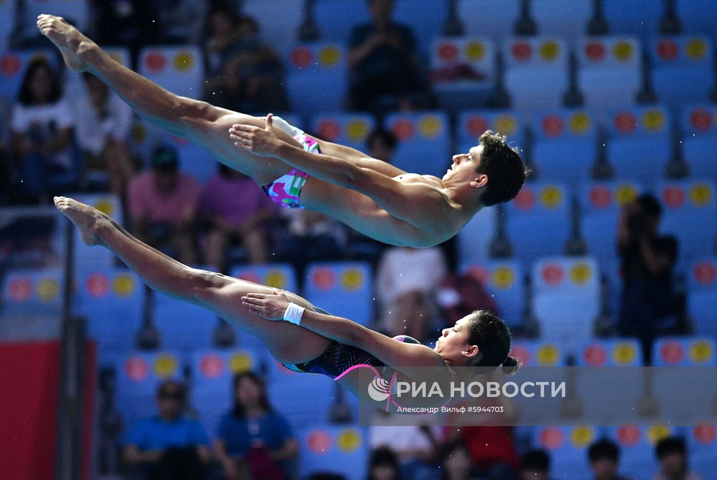 Чемпионат мира FINA 2019. Синхронные прыжки в воду. Смешанные дуэты. Вышка 10 м