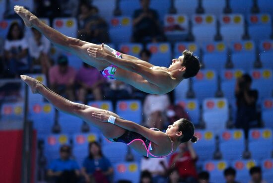 Чемпионат мира FINA 2019. Синхронные прыжки в воду. Смешанные дуэты. Вышка 10 м