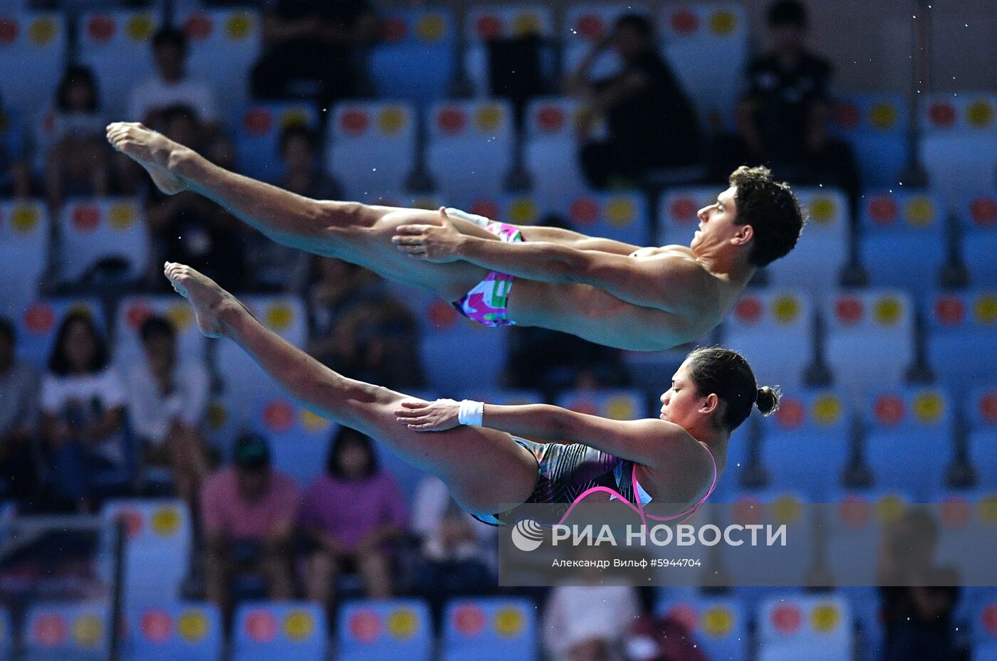 Чемпионат мира FINA 2019. Синхронные прыжки в воду. Смешанные дуэты. Вышка 10 м