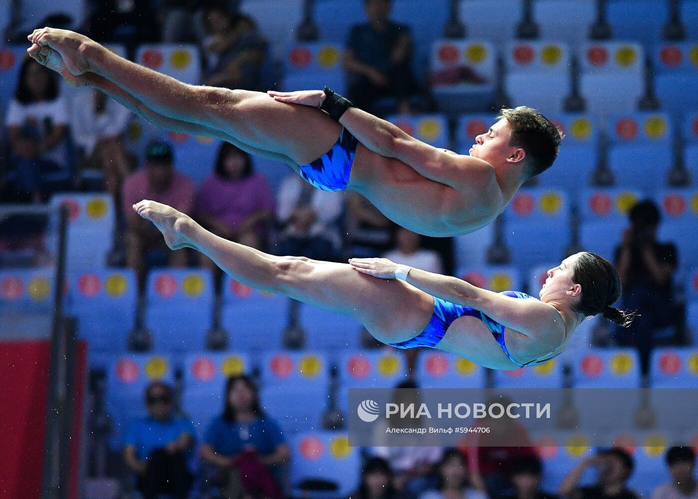 Чемпионат мира FINA 2019. Синхронные прыжки в воду. Смешанные дуэты. Вышка 10 м