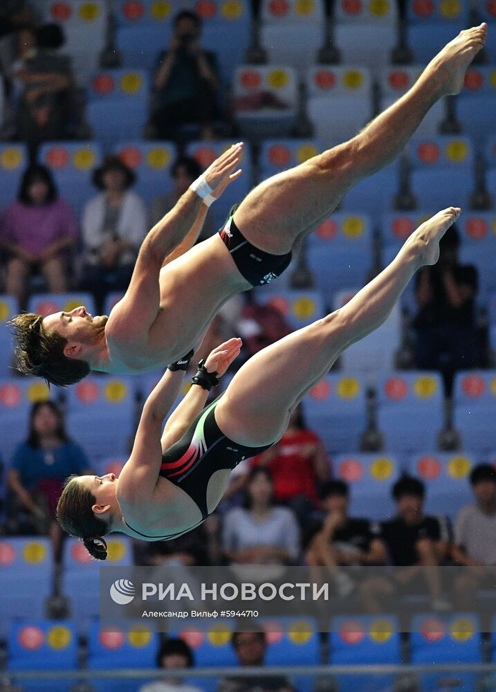 Чемпионат мира FINA 2019. Синхронные прыжки в воду. Смешанные дуэты. Вышка 10 м