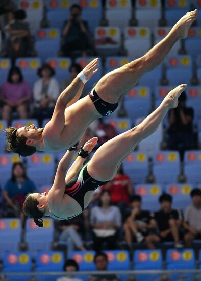 Чемпионат мира FINA 2019. Синхронные прыжки в воду. Смешанные дуэты. Вышка 10 м