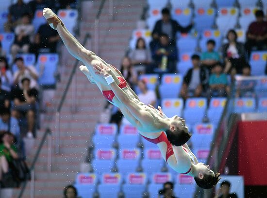 Чемпионат мира FINA 2019. Синхронные прыжки в воду. Смешанные дуэты. Вышка 10 м