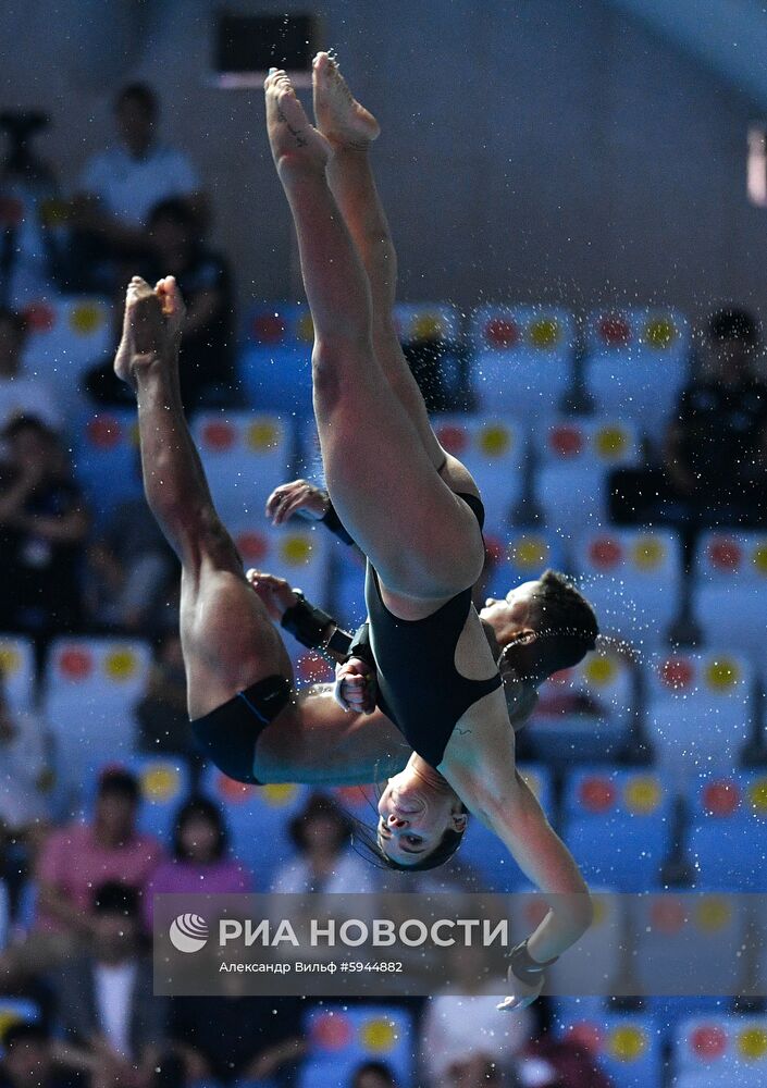 Чемпионат мира FINA 2019. Синхронные прыжки в воду. Смешанные дуэты. Вышка 10 м