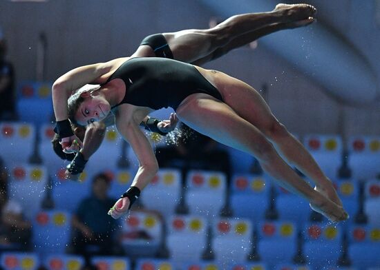 Чемпионат мира FINA 2019. Синхронные прыжки в воду. Смешанные дуэты. Вышка 10 м