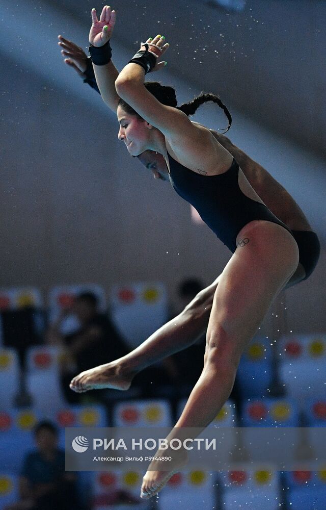 Чемпионат мира FINA 2019. Синхронные прыжки в воду. Смешанные дуэты. Вышка 10 м