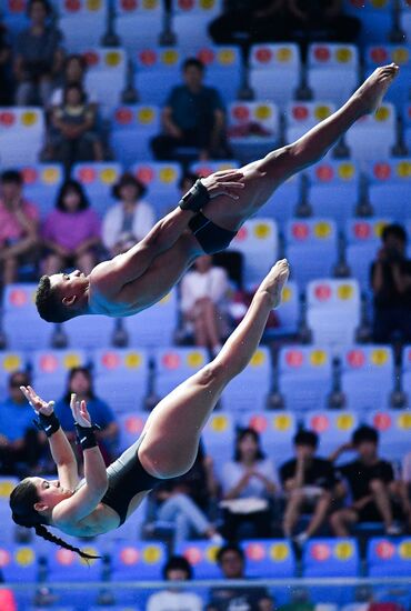 Чемпионат мира FINA 2019. Синхронные прыжки в воду. Смешанные дуэты. Вышка 10 м