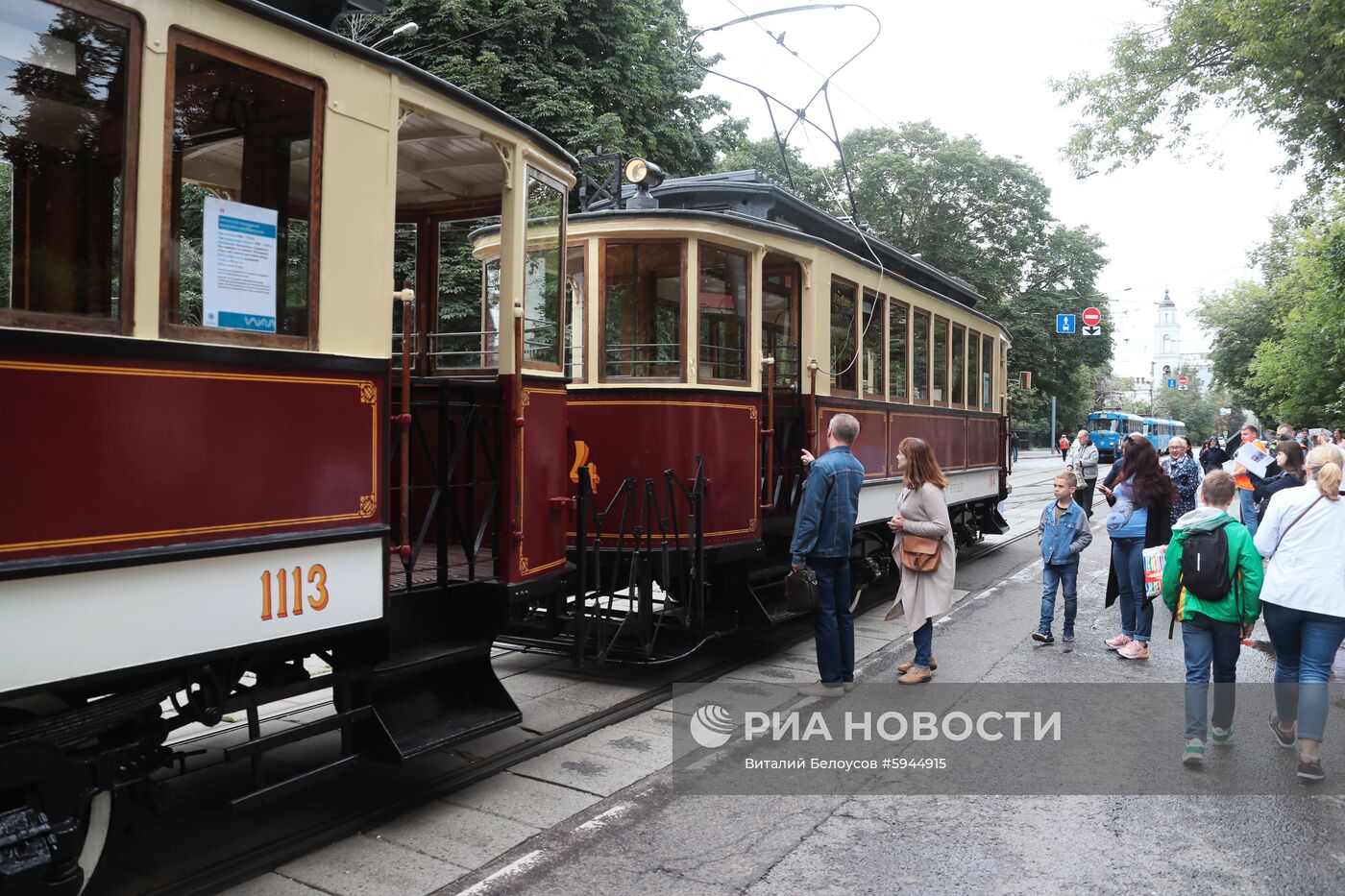 Парад трамваев в Москве
