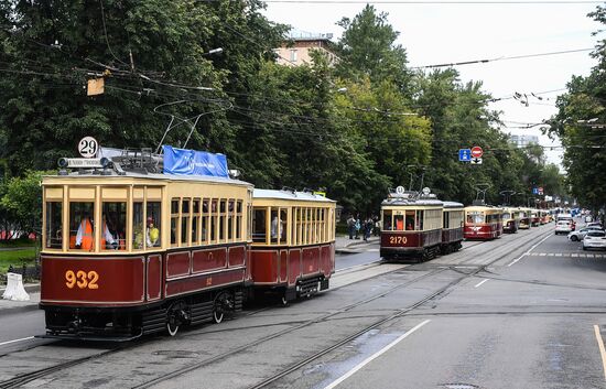 Парад трамваев в Москве