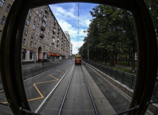 Парад трамваев в Москве