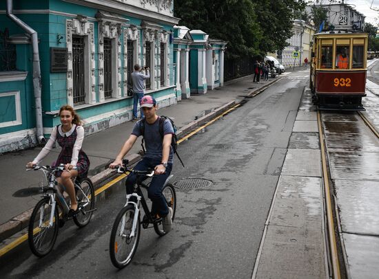 Парад трамваев в Москве