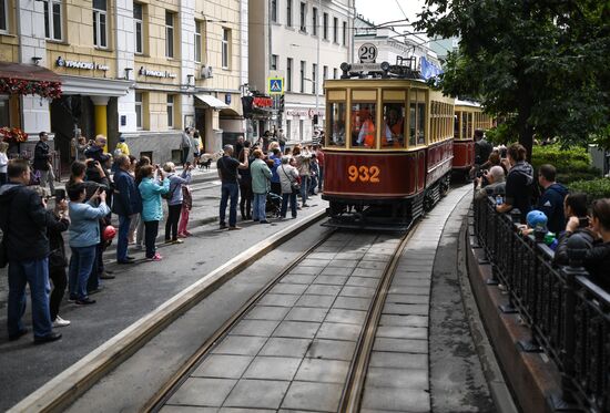 Парад трамваев в Москве