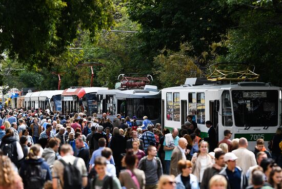 Парад трамваев в Москве