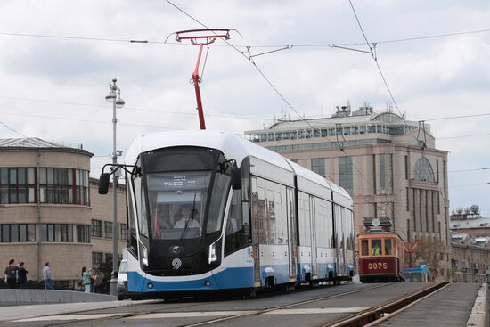 Парад трамваев в Москве