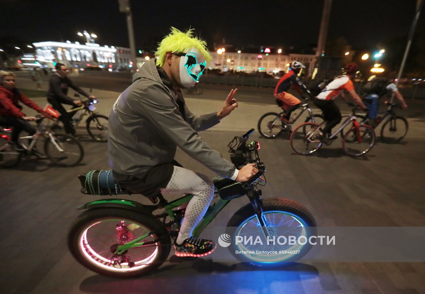 Ночной велофестиваль в Москве
