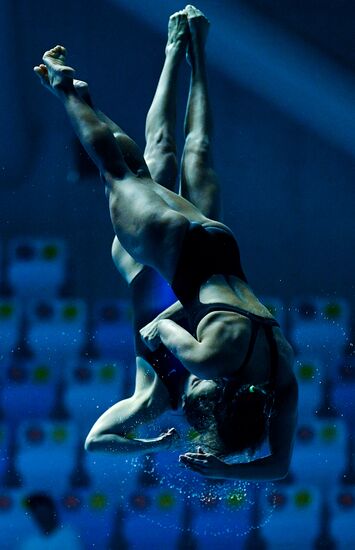 Чемпионат мира FINA 2019. Синхронные прыжки в воду. Женщины. Вышка 10 м