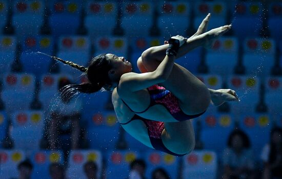 Чемпионат мира FINA 2019. Синхронные прыжки в воду. Женщины. Вышка 10 м